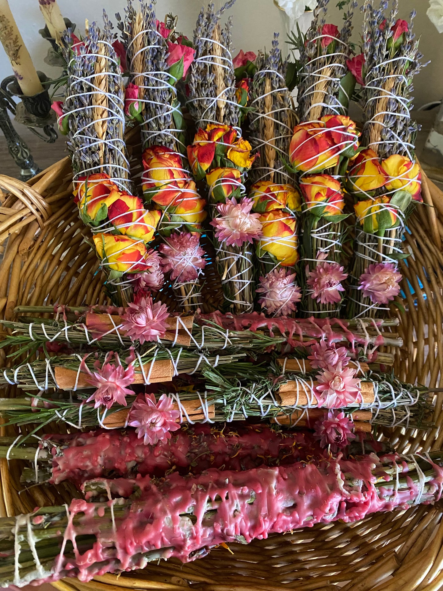 Chamomile Lavender Rosemary & Wheat Burn Bouquets