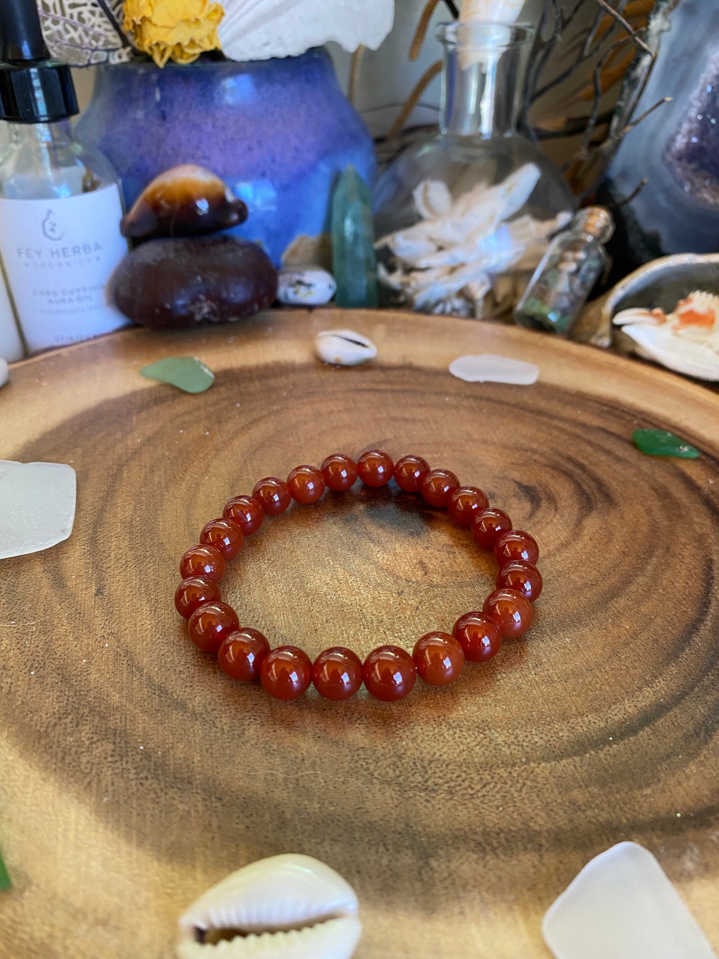 Carnelian Gemstone Bracelet