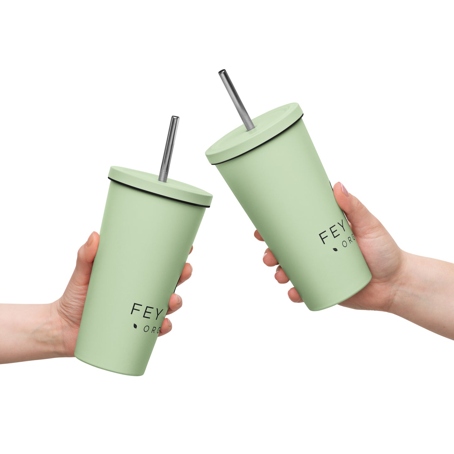 Fey Herba Organics Insulated tumbler with straw