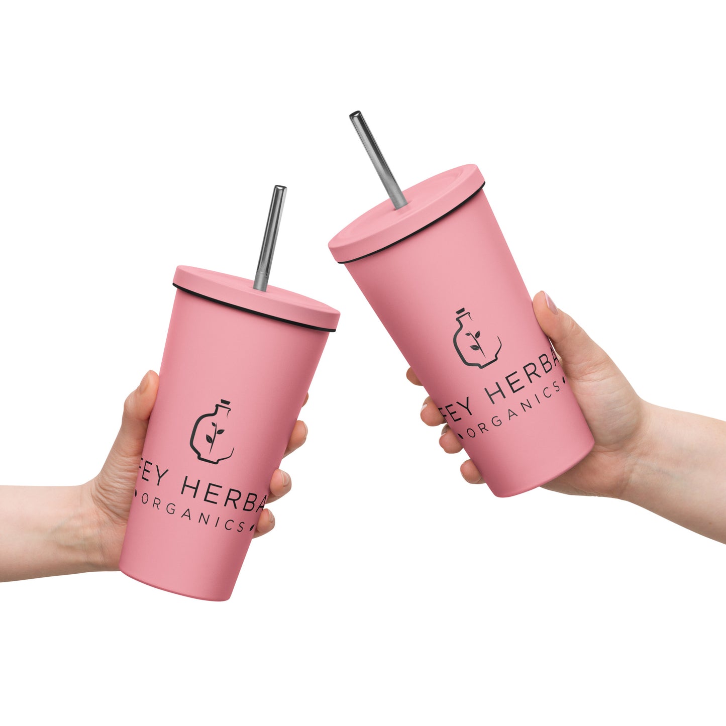 Fey Herba Organics Insulated tumbler with straw