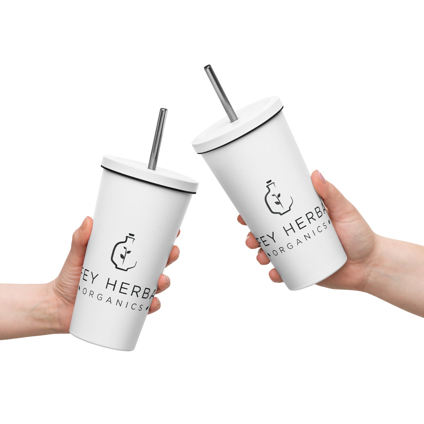 Fey Herba Organics Insulated tumbler with straw