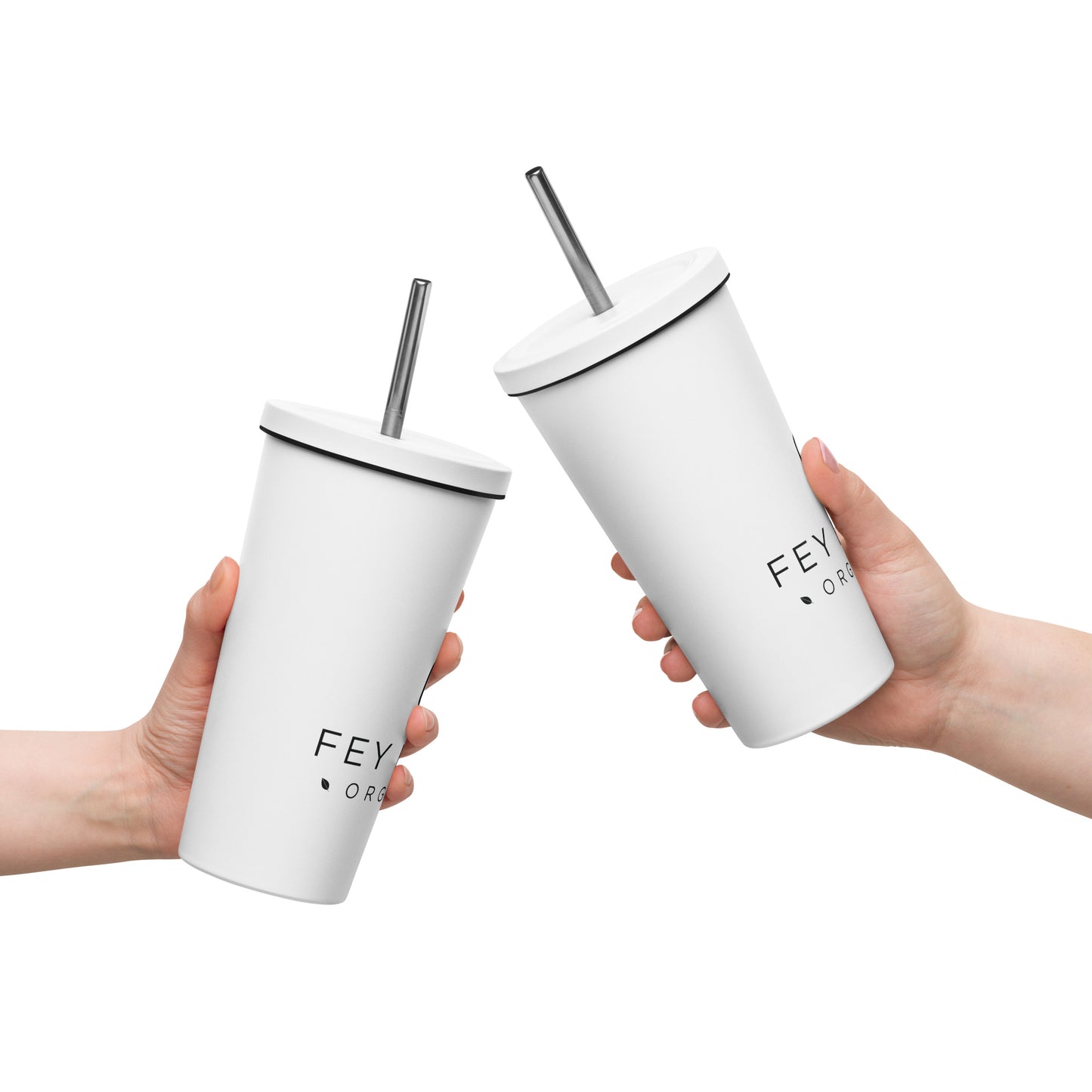 Fey Herba Organics Insulated tumbler with straw