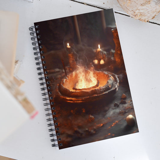Fire Element Spiral notebook