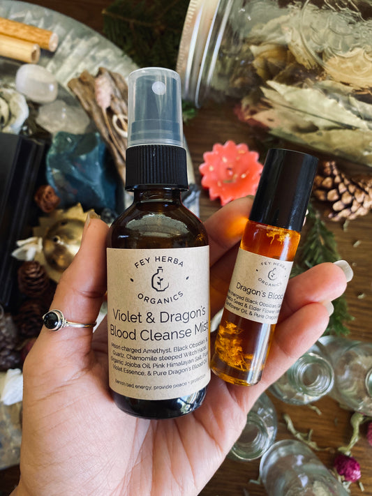 Dragon’s Blood & Violet Aura Mist / Oil