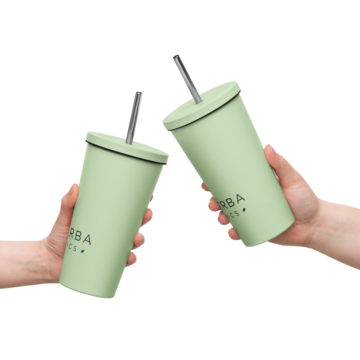 Fey Herba Organics Insulated tumbler with straw