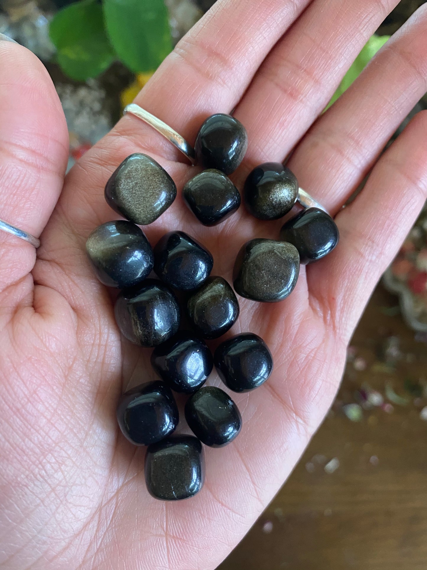 Gold Sheen Obsidian Nuggets