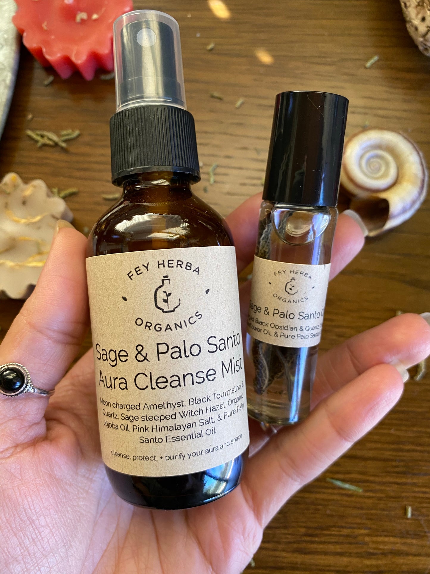 Sage + Palo Santo Oil / Aura Cleanse Mist